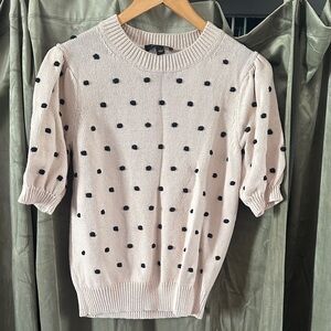 Polka Dot Knit Sweater